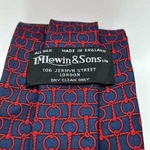 Red and Blue Silk Tie